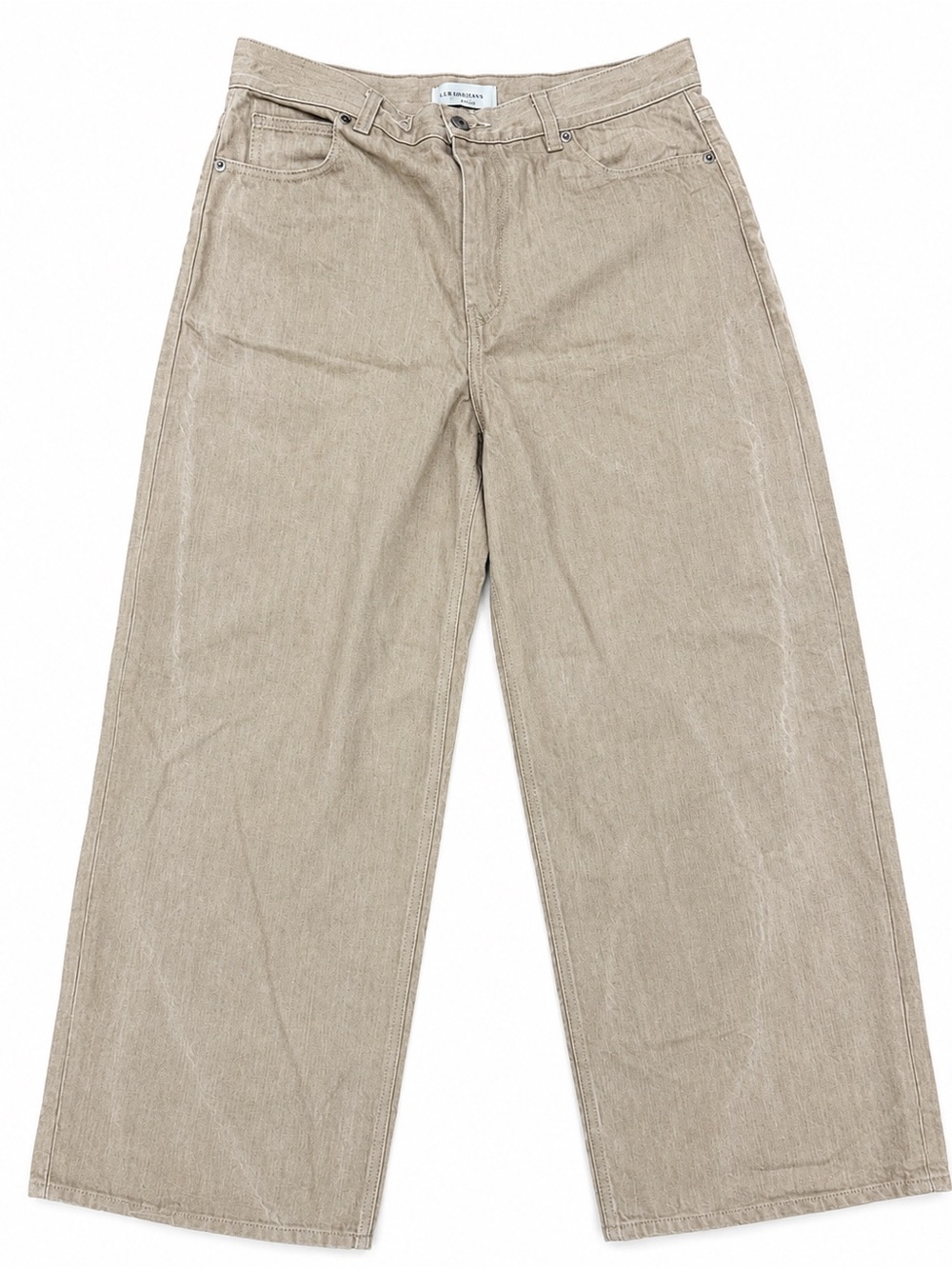 Women’s Wide Leg Pants in Light Beige